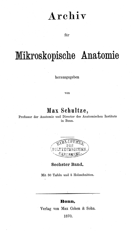 Carl Zeiss: Ein neues Pr&auml;parir-Mikroskop. Archiv f&uuml;r Mikroskopische Anatomie; VI, 1870, 234-236