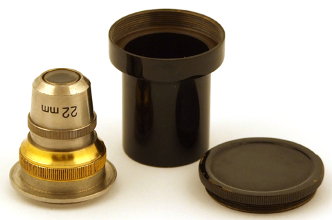 Objektiv 22 mm f&uuml;r Fuess # 4023 mit B&uuml;chse