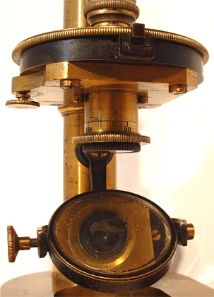 Fr&uuml;hes Polarisationsmikroskop E.Hartnack & Co.: Signatur