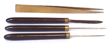 Pr&auml;parierbsteck Mikroskop A.Kr&uuml;ss # 1592