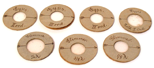 Set von 7 Lambda-Pl&auml;ttchen