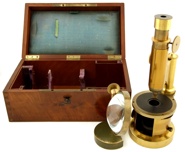 Pankratisches Dissektionsmikroskop von Georges Oberhaeuser, No. 790 mit Kasten