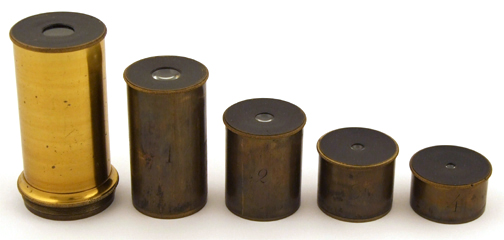 Gro&szlig;es Mikroskop von Simon Pl&ouml;ssl in Wien: Okulare