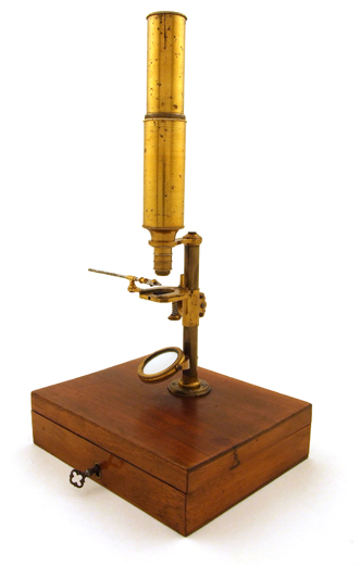 S. Pl&ouml;ssl in Wien: Taschenmikroskop um 1835