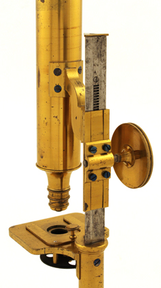 Kleines Stangenmikroskop Schiek in Berlin #229: Triebrad und Zahnstange