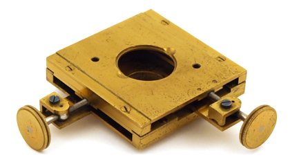 Mikroskop F.W. Schiek in Berlin, No. 63: Kreuztisch