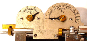 Schopper Schnellpapierpr&uuml;fer: Skalen