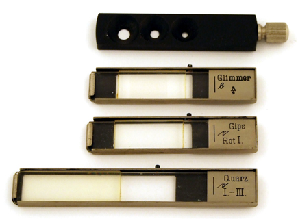 Mikroskop nach W&uuml;lfing, Winkel-Zeiss No. 28353: Kompensationskeile