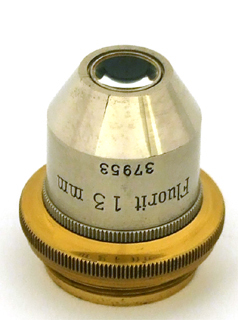 Mikroskop nach W&uuml;lfing, Winkel-Zeiss No. 28353: Objektiv Fluorit 13 mm
