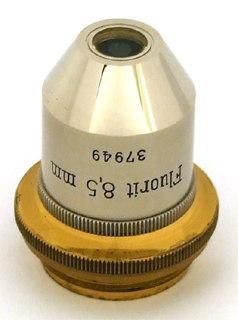 Mikroskop nach W&uuml;lfing, Winkel-Zeiss No. 28353: Objektiv Fluorit 8,5 mm