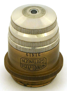 Mikroskop nach W&uuml;lfing, Winkel-Zeiss No. 28353: Objektiv AWI 