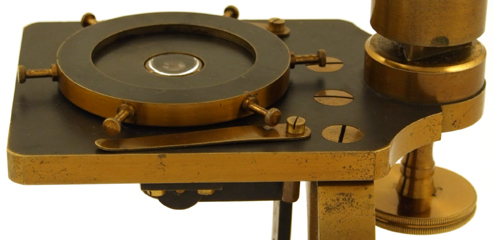 Mikroskop C. Zeiss Jena Nr. 2518: Drehtisch f&uuml;r Polarisation