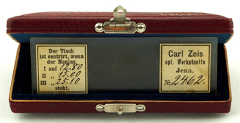 Carl Zeiss Jena: Stativ I c, Nr. 37892: Zentrierglas