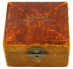 Carl Zeiss Jena: Centrirbarer Achromatischer Condensor um 1902