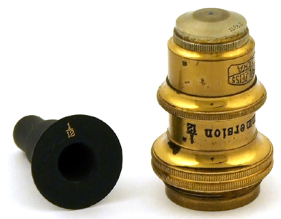Mikroskop Carl Zeiss Jena Nr. 51612 Objektiv Homogene Immersion 1/12"