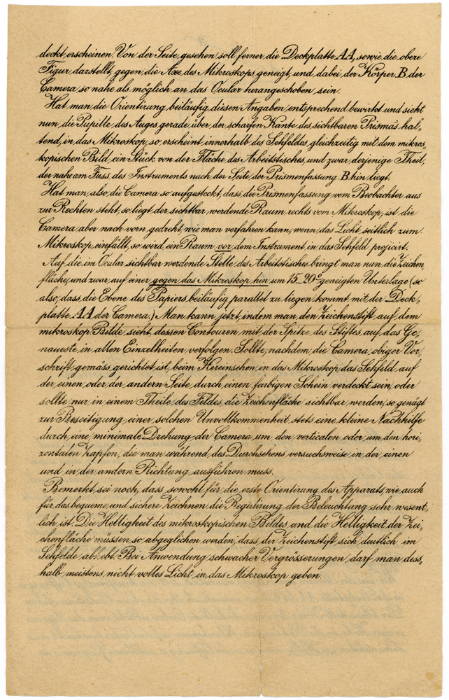 Carl Zeiss Jena: Gebrauchsanweisung f&uuml;r Camera Lucida