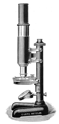 Ernst Leitz Wetzlar Stativ V aus: "Mikroskope und Nebenapparate"; Ernst Leitz, Optische Werkst&auml;tte Wetzlar; Nr. 40; 1902 