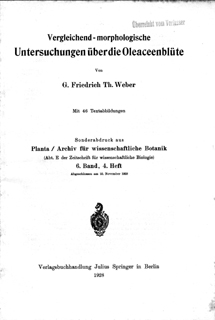Dissertation an der Universit&auml;t M&uuml;nchen; G.Friedrich Th. Weber (1928): Vergleichend-morphologische Untersuchungen &uuml;ber die Oleaceenbl&uuml;te. Mit diesem Mikroskop werden die Untersuchungen daf&uuml;r gemacht.